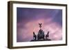 Detail of Brandenburg Gate at Dusk.-Jon Hicks-Framed Photographic Print