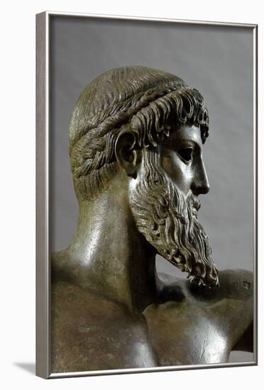 Detail of Bronze Sculpture of Poseidon or Zeus by Kalamis-null-Framed Photographic Print