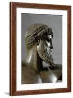 Detail of Bronze Sculpture of Poseidon or Zeus by Kalamis-null-Framed Photographic Print