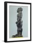 Detail of Bronze Statue Depicting a Javelin Thrower. Etruscan Civilization, 520-500 BC-null-Framed Giclee Print