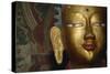 Detail of Buddha statue at Alchi Monastery, Ladakh, India-Upperhall Ltd-Stretched Canvas