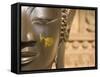 Detail of Buddha Statue, Wat Sa Si, Vientiane, Laos-Michele Falzone-Framed Stretched Canvas