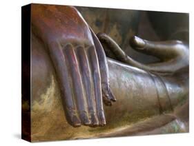 Detail of Buddha Statue, Wat Sa Si, Vientiane, Laos-Michele Falzone-Stretched Canvas