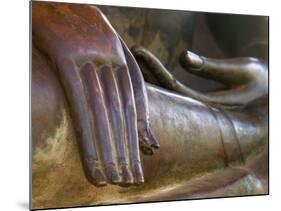 Detail of Buddha Statue, Wat Sa Si, Vientiane, Laos-Michele Falzone-Mounted Photographic Print