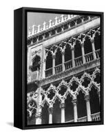 Detail of Building Facade in Venice, Italy-Thomas D. Mcavoy-Framed Stretched Canvas