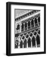 Detail of Building Facade in Venice, Italy-Thomas D. Mcavoy-Framed Photographic Print