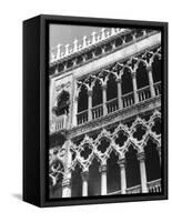 Detail of Building Facade in Venice, Italy-Thomas D. Mcavoy-Framed Stretched Canvas