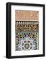 Detail of calligraphy and zellij in the patio, Ben Youssef Meders-Godong-Framed Photographic Print
