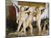 Detail of Camera Degli Sposi: Putti Holding Tablet-Andrea Mantegna-Mounted Giclee Print