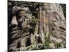 Detail of Carved Faces at Baray Temple, Angkor Wat, Cambodia-Mark Hannaford-Mounted Photographic Print