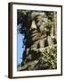 Detail of Carved Faces at Baray Temple, Angkor Wat, Cambodia-Mark Hannaford-Framed Photographic Print