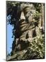 Detail of Carved Faces at Baray Temple, Angkor Wat, Cambodia-Mark Hannaford-Mounted Photographic Print