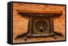 Detail of Carved Peacock Window in Bhaktapur, Nepal-MartinM303-Framed Stretched Canvas