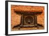 Detail of Carved Peacock Window in Bhaktapur, Nepal-MartinM303-Framed Photographic Print