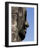 Detail of Carving, Angkor Wat Archaeological Park, Siem Reap, Cambodia, Indochina, Southeast Asia-Julio Etchart-Framed Photographic Print