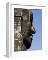 Detail of Carving, Angkor Wat Archaeological Park, Siem Reap, Cambodia, Indochina, Southeast Asia-Julio Etchart-Framed Photographic Print