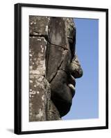 Detail of Carving, Angkor Wat Archaeological Park, Siem Reap, Cambodia, Indochina, Southeast Asia-Julio Etchart-Framed Photographic Print