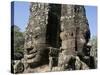 Detail of Carving, Angkor Wat Archaeological Park, Siem Reap, Cambodia, Indochina, Southeast Asia-Julio Etchart-Stretched Canvas