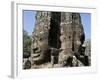 Detail of Carving, Angkor Wat Archaeological Park, Siem Reap, Cambodia, Indochina, Southeast Asia-Julio Etchart-Framed Photographic Print