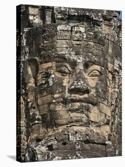 Detail of Carving, Angkor Wat Archaeological Park, Siem Reap, Cambodia, Indochina, Southeast Asia-Julio Etchart-Stretched Canvas