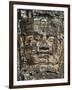 Detail of Carving, Angkor Wat Archaeological Park, Siem Reap, Cambodia, Indochina, Southeast Asia-Julio Etchart-Framed Premium Photographic Print