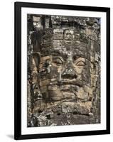 Detail of Carving, Angkor Wat Archaeological Park, Siem Reap, Cambodia, Indochina, Southeast Asia-Julio Etchart-Framed Premium Photographic Print