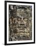 Detail of Carving, Angkor Wat Archaeological Park, Siem Reap, Cambodia, Indochina, Southeast Asia-Julio Etchart-Framed Premium Photographic Print