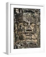 Detail of Carving, Angkor Wat Archaeological Park, Siem Reap, Cambodia, Indochina, Southeast Asia-Julio Etchart-Framed Photographic Print