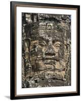 Detail of Carving, Angkor Wat Archaeological Park, Siem Reap, Cambodia, Indochina, Southeast Asia-Julio Etchart-Framed Photographic Print