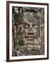 Detail of Carving, Angkor Wat Archaeological Park, Siem Reap, Cambodia, Indochina, Southeast Asia-Julio Etchart-Framed Photographic Print