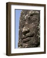 Detail of Carving, Angkor Wat Archaeological Park, Siem Reap, Cambodia, Indochina, Southeast Asia-Julio Etchart-Framed Photographic Print