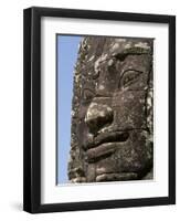 Detail of Carving, Angkor Wat Archaeological Park, Siem Reap, Cambodia, Indochina, Southeast Asia-Julio Etchart-Framed Photographic Print