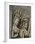 Detail of Carvings, Angkor Wat Archaeological Park, Siem Reap, Cambodia, Indochina, Southeast Asia-Julio Etchart-Framed Photographic Print