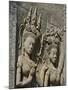 Detail of Carvings, Angkor Wat Archaeological Park, Siem Reap, Cambodia, Indochina, Southeast Asia-Julio Etchart-Mounted Photographic Print