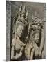 Detail of Carvings, Angkor Wat Archaeological Park, Siem Reap, Cambodia, Indochina, Southeast Asia-Julio Etchart-Mounted Photographic Print