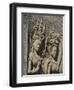 Detail of Carvings, Angkor Wat Archaeological Park, Siem Reap, Cambodia, Indochina, Southeast Asia-Julio Etchart-Framed Premium Photographic Print