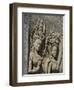 Detail of Carvings, Angkor Wat Archaeological Park, Siem Reap, Cambodia, Indochina, Southeast Asia-Julio Etchart-Framed Photographic Print