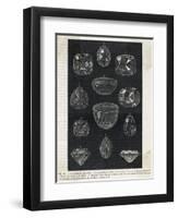 Detail of Celebrated Diamonds Including Grand Mogul and the Kohi-Noor-null-Framed Premium Photographic Print
