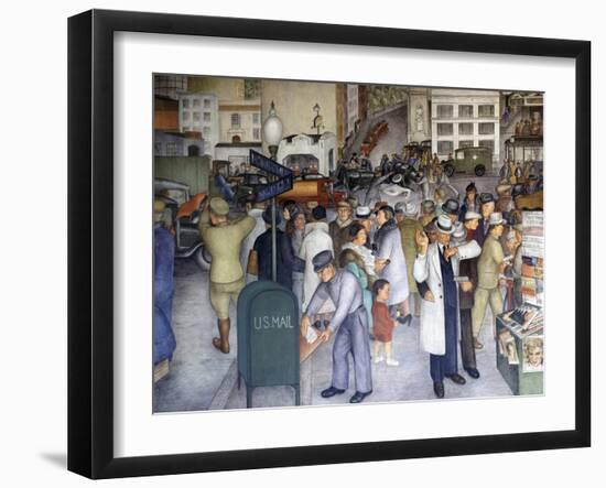 Detail of City Life-Victor Arnautoff-Framed Giclee Print