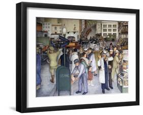 Detail of City Life-Victor Arnautoff-Framed Premium Giclee Print