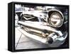 Detail of Classic Car, 57 Chevy-Bill Bachmann-Framed Stretched Canvas