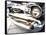 Detail of Classic Car, 57 Chevy-Bill Bachmann-Framed Stretched Canvas