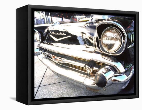 Detail of Classic Car, 57 Chevy-Bill Bachmann-Framed Stretched Canvas