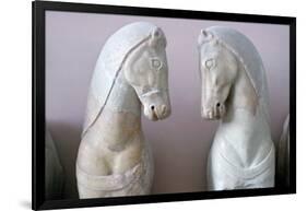 Detail of Classical Greek Marble Horses-Chris Hellier-Framed Photographic Print