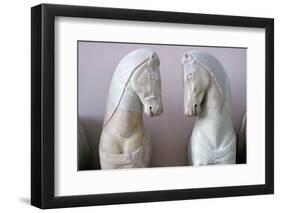 Detail of Classical Greek Marble Horses-Chris Hellier-Framed Photographic Print