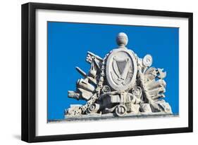 Detail of Coat of Arms on Four Courts-null-Framed Giclee Print