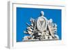 Detail of Coat of Arms on Four Courts-null-Framed Giclee Print