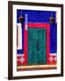 Detail of Colorful Wooden Door and Step, Cabo San Lucas, Mexico-Nancy & Steve Ross-Framed Photographic Print