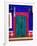 Detail of Colorful Wooden Door and Step, Cabo San Lucas, Mexico-Nancy & Steve Ross-Framed Photographic Print