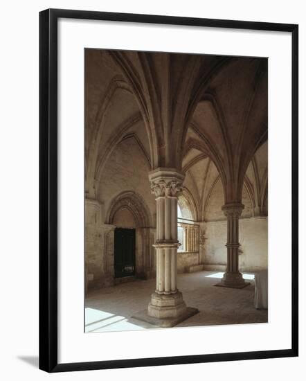 Detail of Columns and Cross Vaults, Interior of Abbey of Santa Maria De La Matina-null-Framed Giclee Print